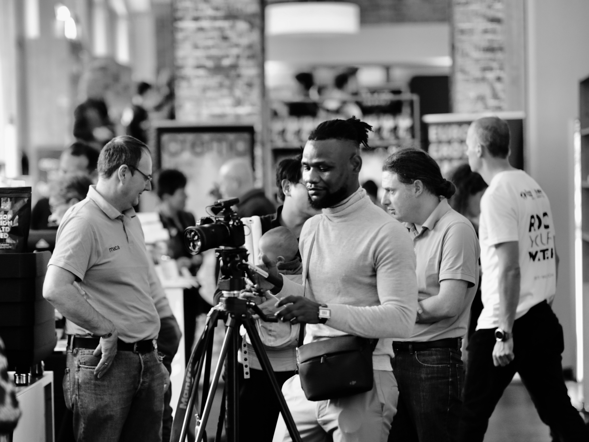 Behind the camera · trade floor