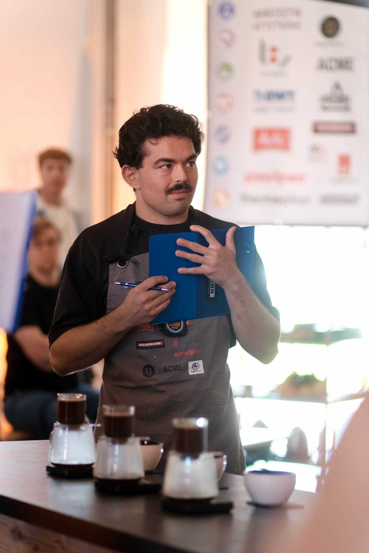 Judging the brew · barista championship